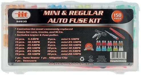 IIT 82830 150-Piece Mini and Regular Auto Fuse Kit