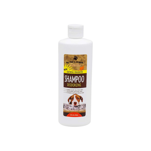 My Pet's Friend (2 Pack) Oatmeal Enhanced Deodorizing Shampoo, 16-oz. Bottles